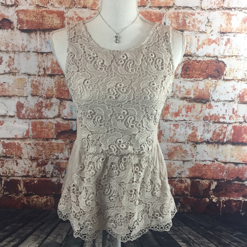 H&M lace dressy tank blouse